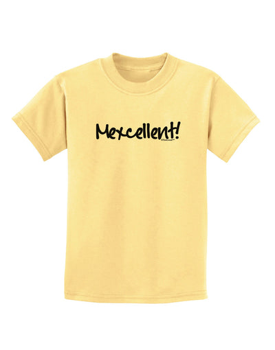 Mexico Text - Cinco De Mayo Childrens T-Shirt-Childrens T-Shirt-TooLoud-Daffodil-Yellow-X-Small-Davson Sales