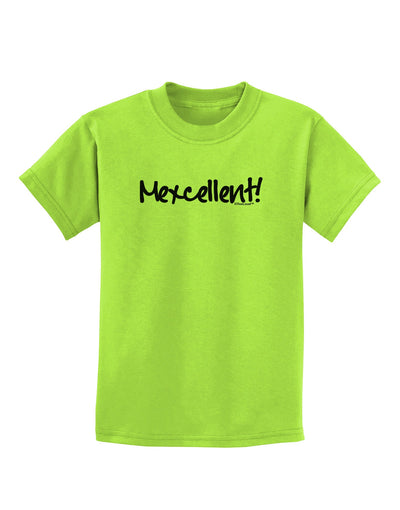 Mexico Text - Cinco De Mayo Childrens T-Shirt-Childrens T-Shirt-TooLoud-Lime-Green-X-Small-Davson Sales