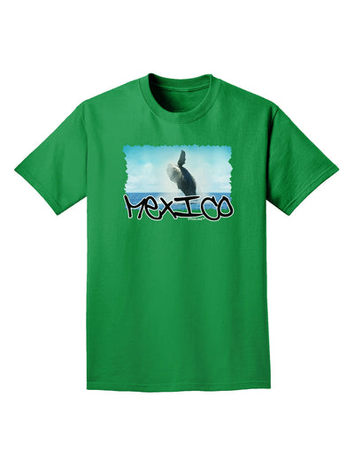 Mexico - Whale Watching Cut-out Adult Dark T-Shirt-Mens T-Shirt-TooLoud-Kelly-Green-Small-Davson Sales