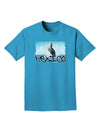 Mexico - Whale Watching Cut-out Adult Dark T-Shirt-Mens T-Shirt-TooLoud-Turquoise-Small-Davson Sales