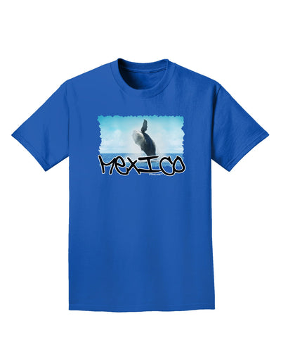 Mexico - Whale Watching Cut-out Adult Dark T-Shirt-Mens T-Shirt-TooLoud-Royal-Blue-Small-Davson Sales