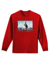 Mexico - Whale Watching Cut-out Adult Long Sleeve Dark T-Shirt-TooLoud-Red-Small-Davson Sales