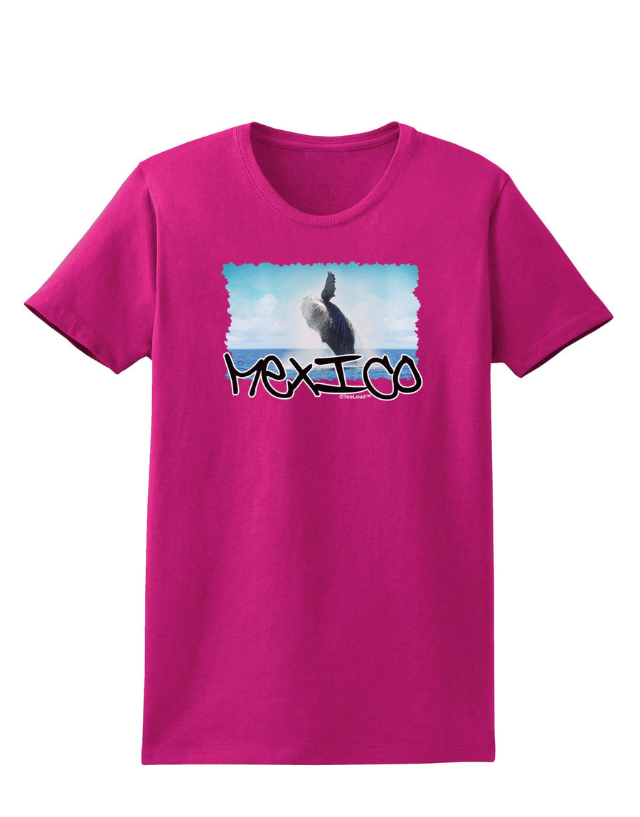 Mexico - Whale Watching Cut-out Womens Dark T-Shirt-TooLoud-Black-X-Small-Davson Sales