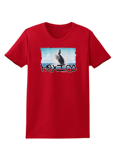 Mexico - Whale Watching Cut-out Womens Dark T-Shirt-TooLoud-Red-X-Small-Davson Sales