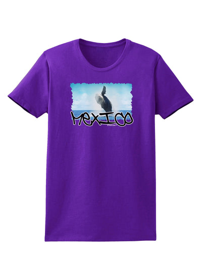 Mexico - Whale Watching Cut-out Womens Dark T-Shirt-TooLoud-Purple-X-Small-Davson Sales