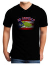 Mi Orgullo Coqui Adult Dark V-Neck T-Shirt-Mens V-Neck T-Shirt-TooLoud-Black-Small-Davson Sales