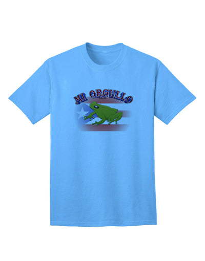 Mi Orgullo Coqui Adult T-Shirt-unisex t-shirt-TooLoud-Aquatic-Blue-Small-Davson Sales