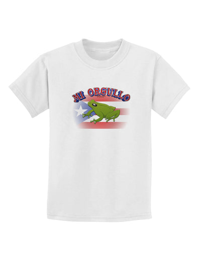 Mi Orgullo Coqui Childrens T-Shirt-Childrens T-Shirt-TooLoud-White-X-Small-Davson Sales