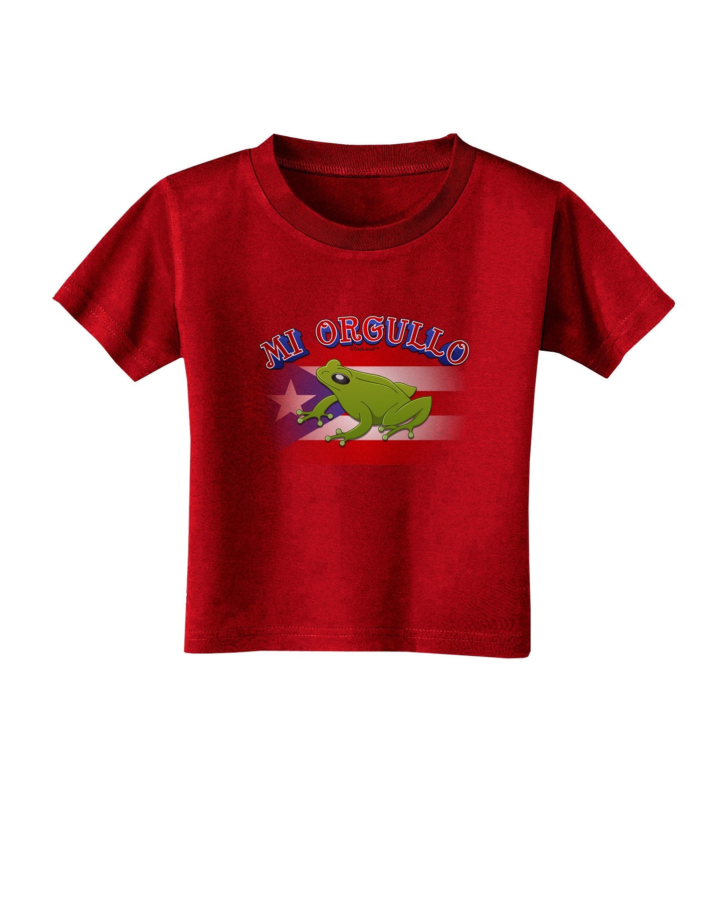 Mi Orgullo Coqui Toddler T-Shirt Dark-Toddler T-Shirt-TooLoud-Red-2T-Davson Sales