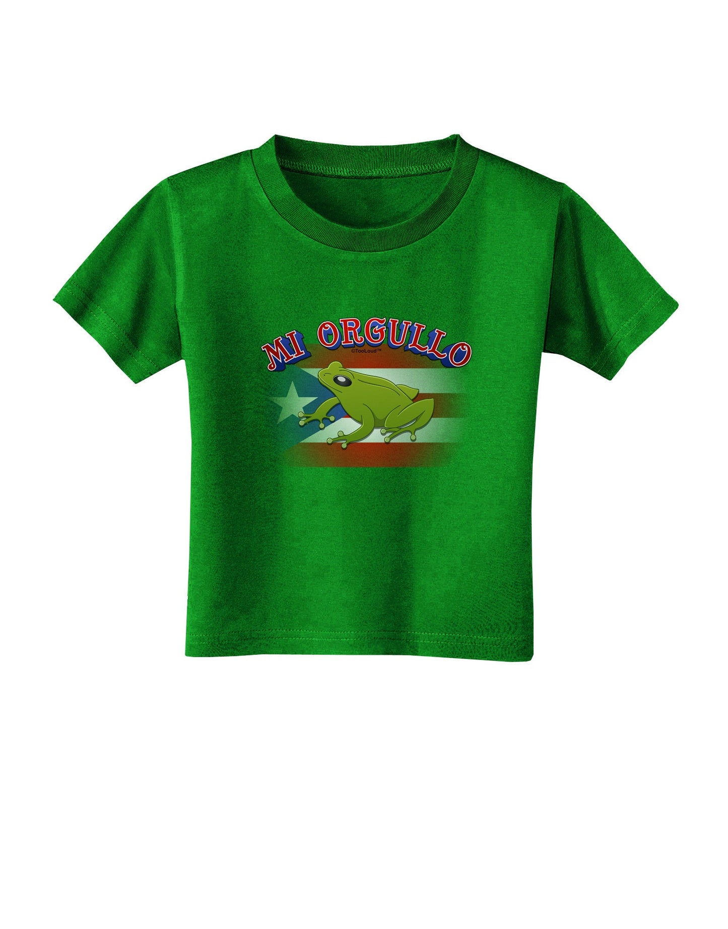 Mi Orgullo Coqui Toddler T-Shirt Dark-Toddler T-Shirt-TooLoud-Clover-Green-2T-Davson Sales