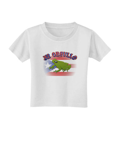 Mi Orgullo Coqui Toddler T-Shirt-Toddler T-Shirt-TooLoud-White-2T-Davson Sales