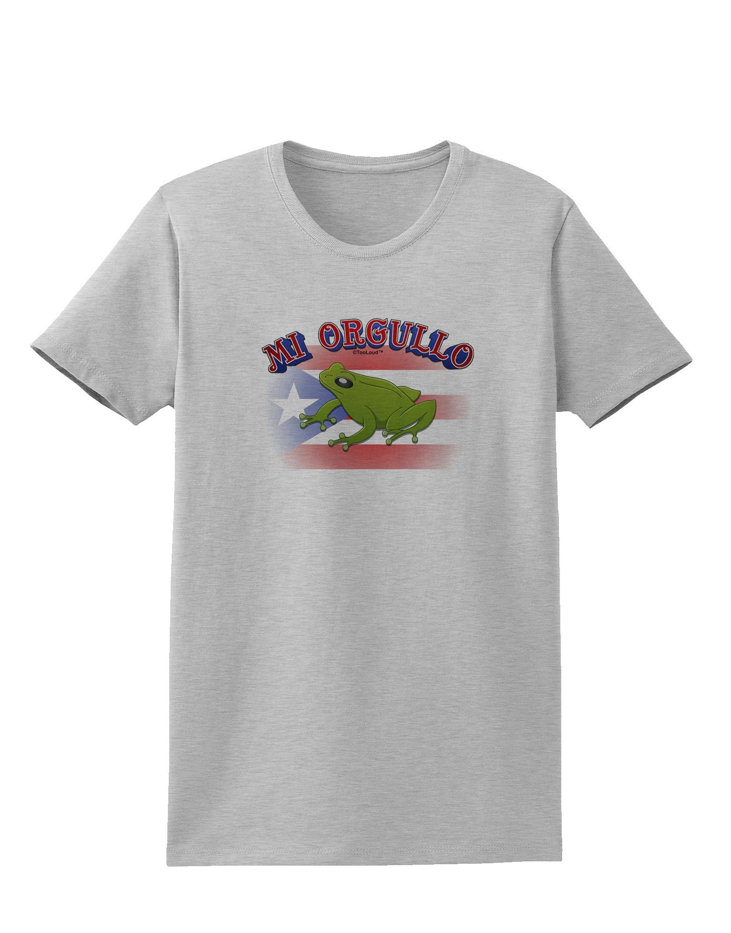Mi Orgullo Coqui Womens T-Shirt-Womens T-Shirt-TooLoud-AshGray-X-Small-Davson Sales
