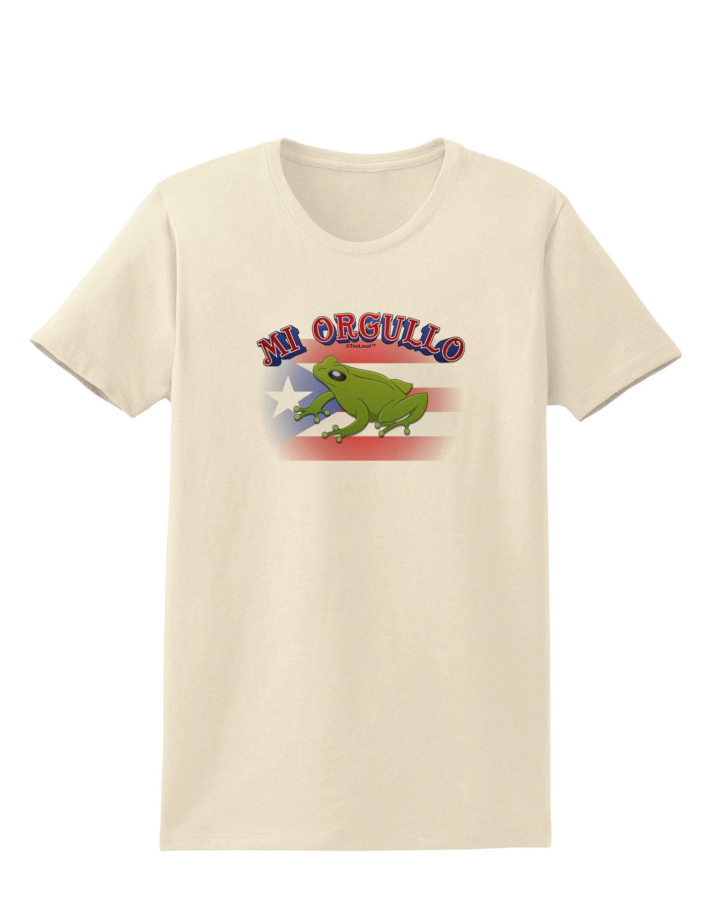 Mi Orgullo Coqui Womens T-Shirt-Womens T-Shirt-TooLoud-Natural-X-Small-Davson Sales