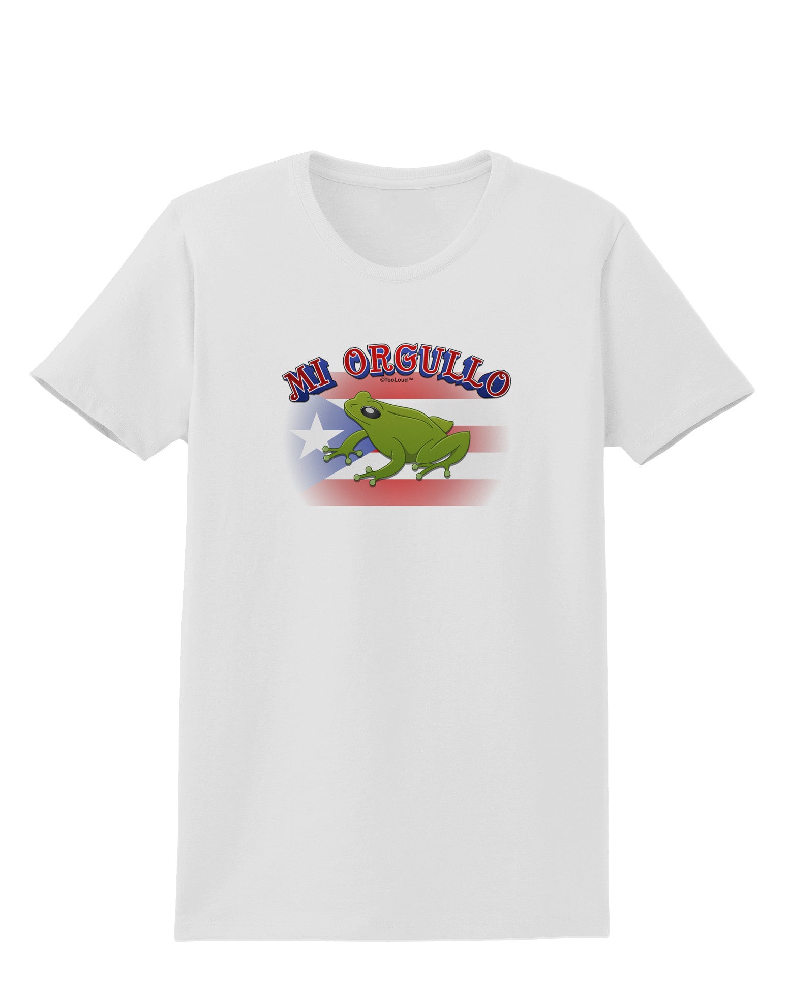 Mi Orgullo Coqui Womens T-Shirt-Womens T-Shirt-TooLoud-White-X-Small-Davson Sales