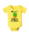 Mi Primer Cinco de Mayo - Cute Cactus Design Baby Romper Bodysuit by TooLoud-Baby Romper-TooLoud-Yellow-06-Months-Davson Sales