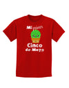 Mi Primer Cinco de Mayo - Cute Cactus Design Childrens Dark T-Shirt by TooLoud-Childrens T-Shirt-TooLoud-Red-X-Small-Davson Sales