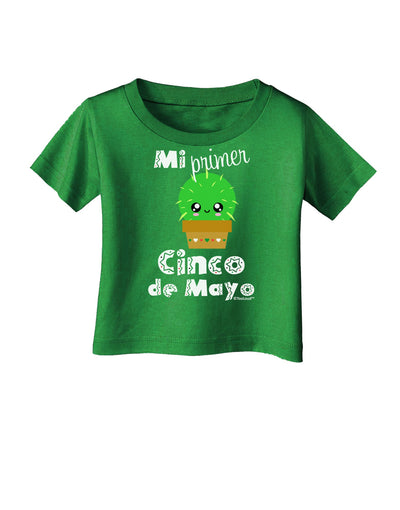 Mi Primer Cinco de Mayo - Cute Cactus Design Infant T-Shirt Dark by TooLoud-Infant T-Shirt-TooLoud-Clover-Green-06-Months-Davson Sales