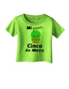 Mi Primer Cinco de Mayo - Cute Cactus Design Infant T-Shirt by TooLoud-Infant T-Shirt-TooLoud-Lime-Green-06-Months-Davson Sales