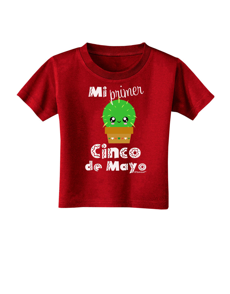 Mi Primer Cinco de Mayo - Cute Cactus Design Toddler T-Shirt Dark by TooLoud-Toddler T-Shirt-TooLoud-Black-2T-Davson Sales