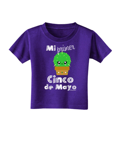 Mi Primer Cinco de Mayo - Cute Cactus Design Toddler T-Shirt Dark by TooLoud-Toddler T-Shirt-TooLoud-Purple-2T-Davson Sales