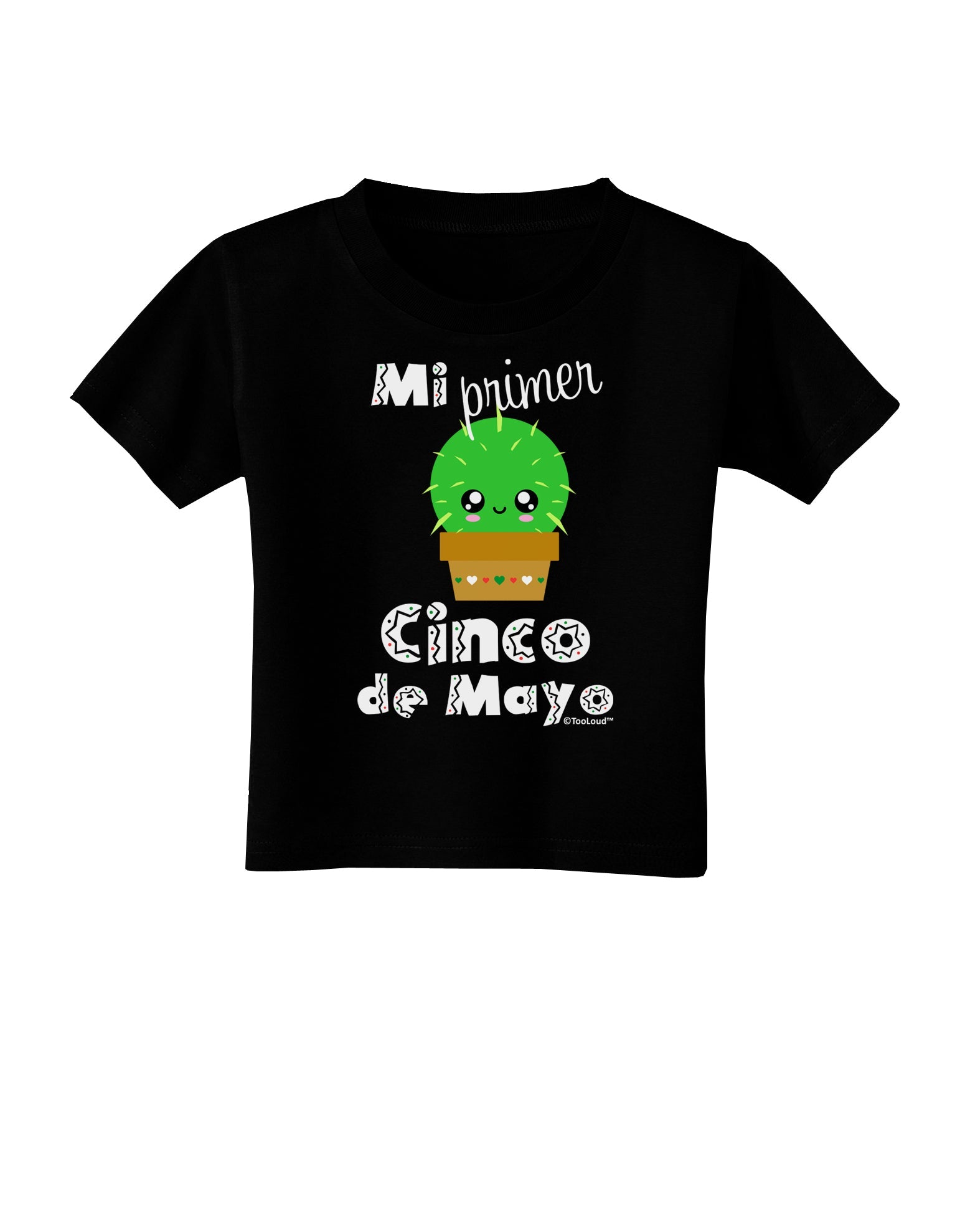 Mi Primer Cinco de Mayo - Cute Cactus Design Toddler T-Shirt Dark by TooLoud-Toddler T-Shirt-TooLoud-Black-2T-Davson Sales