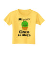 Mi Primer Cinco de Mayo - Cute Cactus Design Toddler T-Shirt by TooLoud-Toddler T-Shirt-TooLoud-Yellow-2T-Davson Sales