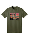 Miami Beach - Sunset Palm Trees Adult Dark T-Shirt by TooLoud-Mens T-Shirt-TooLoud-Military-Green-Small-Davson Sales