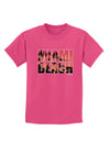 Miami Beach - Sunset Palm Trees Childrens Dark T-Shirt by TooLoud-Childrens T-Shirt-TooLoud-Sangria-X-Small-Davson Sales