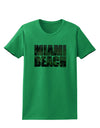 Miami Beach - Sunset Palm Trees Womens T-Shirt by TooLoud-Womens T-Shirt-TooLoud-Kelly-Green-X-Small-Davson Sales