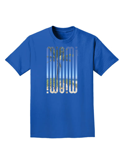 Miami Beach View Mirage Adult Dark T-Shirt-Mens T-Shirt-TooLoud-Royal-Blue-Small-Davson Sales