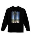 Miami Beach View Mirage Adult Long Sleeve Dark T-Shirt-TooLoud-Black-Small-Davson Sales