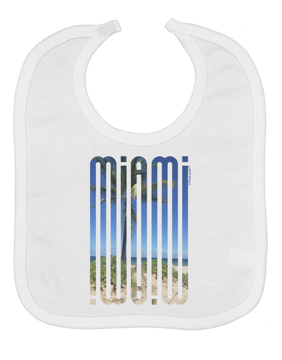 Miami Beach View Mirage Baby Bib