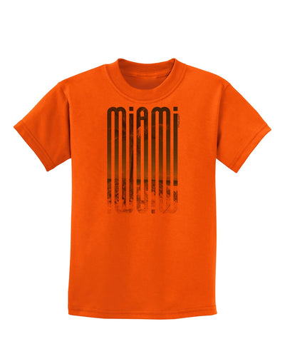 Miami Beach View Mirage Childrens T-Shirt-Childrens T-Shirt-TooLoud-Orange-X-Small-Davson Sales