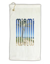 Miami Beach View Mirage Micro Terry Gromet Golf Towel 16 x 25 inch-Golf Towel-TooLoud-White-Davson Sales