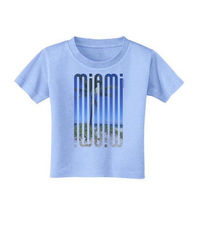 Miami Beach View Mirage Toddler T-Shirt-Toddler T-Shirt-TooLoud-Aquatic-Blue-2T-Davson Sales