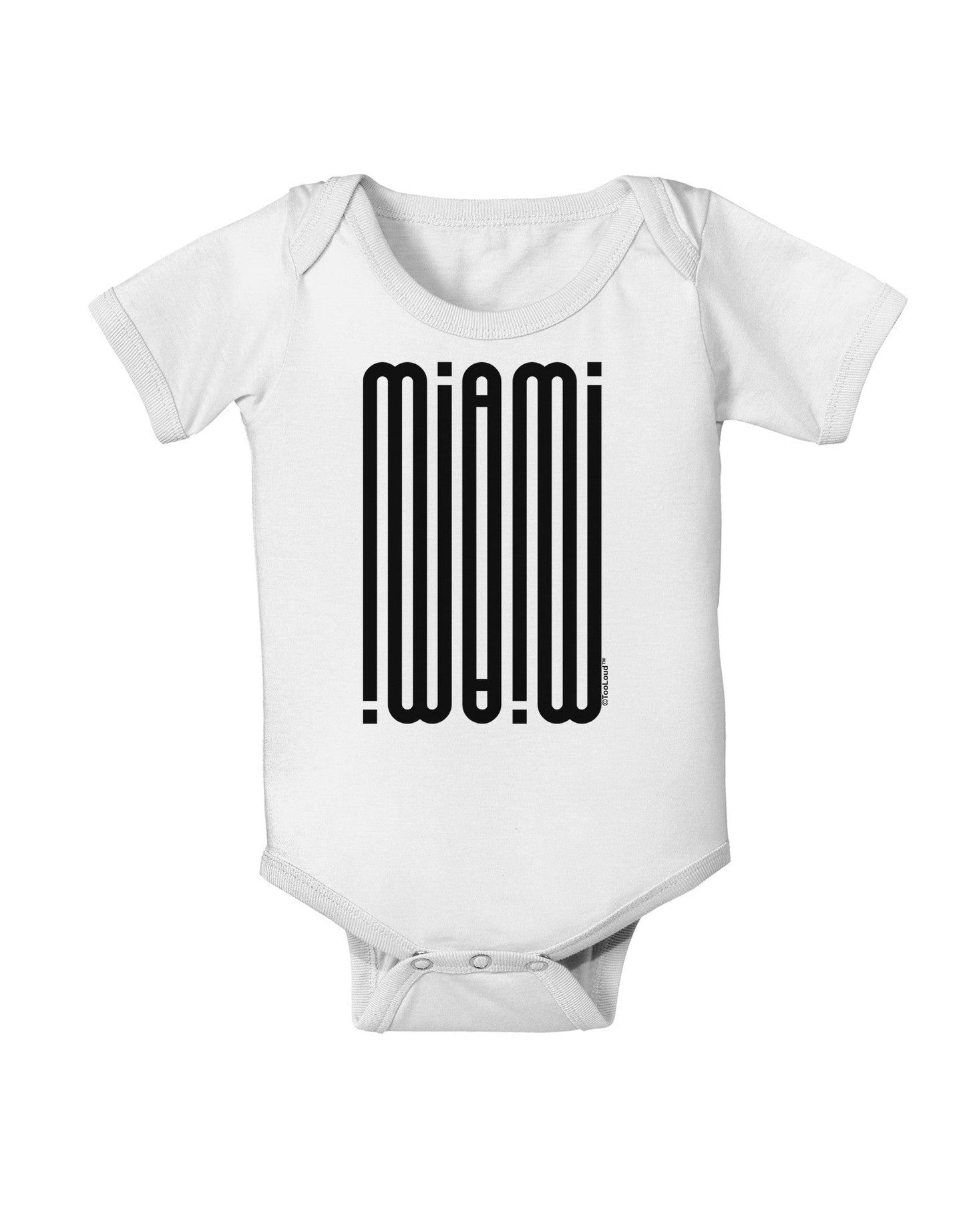 Miami Mirage Baby Romper Bodysuit-Baby Romper-TooLoud-White-06-Months-Davson Sales