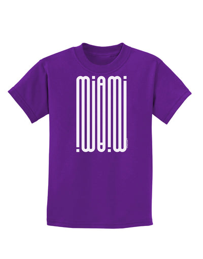 Miami Mirage Childrens Dark T-Shirt-Childrens T-Shirt-TooLoud-Purple-X-Small-Davson Sales