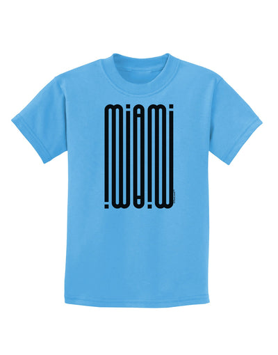 Miami Mirage Childrens T-Shirt-Childrens T-Shirt-TooLoud-Aquatic-Blue-X-Small-Davson Sales