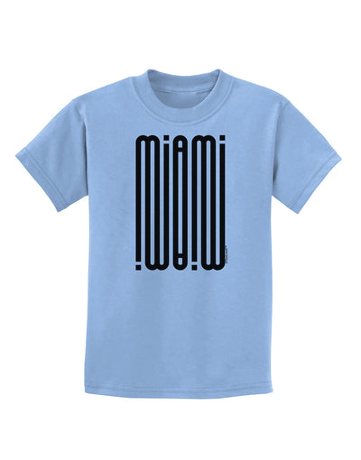 Miami Mirage Childrens T-Shirt-Childrens T-Shirt-TooLoud-Light-Blue-X-Small-Davson Sales