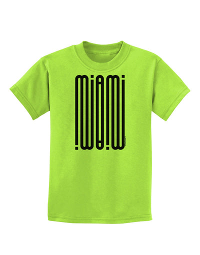 Miami Mirage Childrens T-Shirt-Childrens T-Shirt-TooLoud-Lime-Green-X-Small-Davson Sales