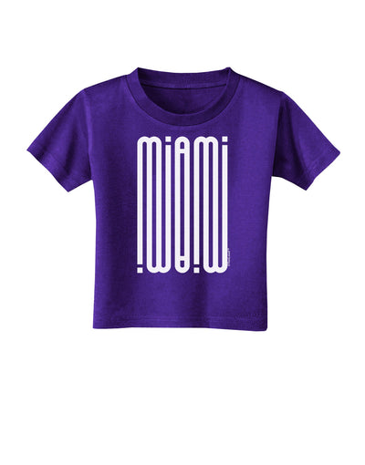 Miami Mirage Toddler T-Shirt Dark-Toddler T-Shirt-TooLoud-Purple-2T-Davson Sales