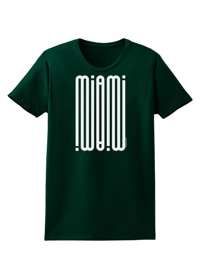 Miami Mirage Womens Dark T-Shirt-TooLoud-Forest-Green-Small-Davson Sales