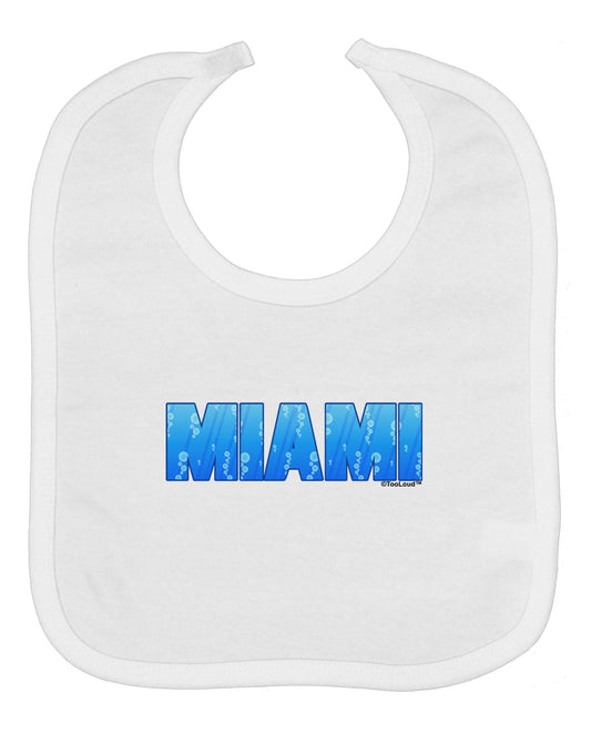 Miami Ocean Bubbles Baby Bib by TooLoud