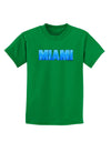 Miami Ocean Bubbles Childrens Dark T-Shirt by TooLoud-Childrens T-Shirt-TooLoud-Kelly-Green-X-Small-Davson Sales