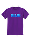 Miami Ocean Bubbles Childrens Dark T-Shirt by TooLoud-Childrens T-Shirt-TooLoud-Purple-X-Small-Davson Sales