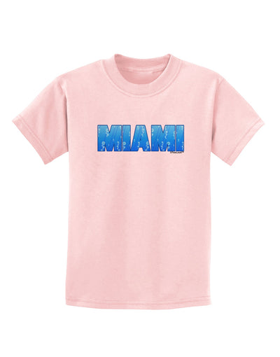 Miami Ocean Bubbles Childrens T-Shirt by TooLoud-Childrens T-Shirt-TooLoud-PalePink-X-Small-Davson Sales