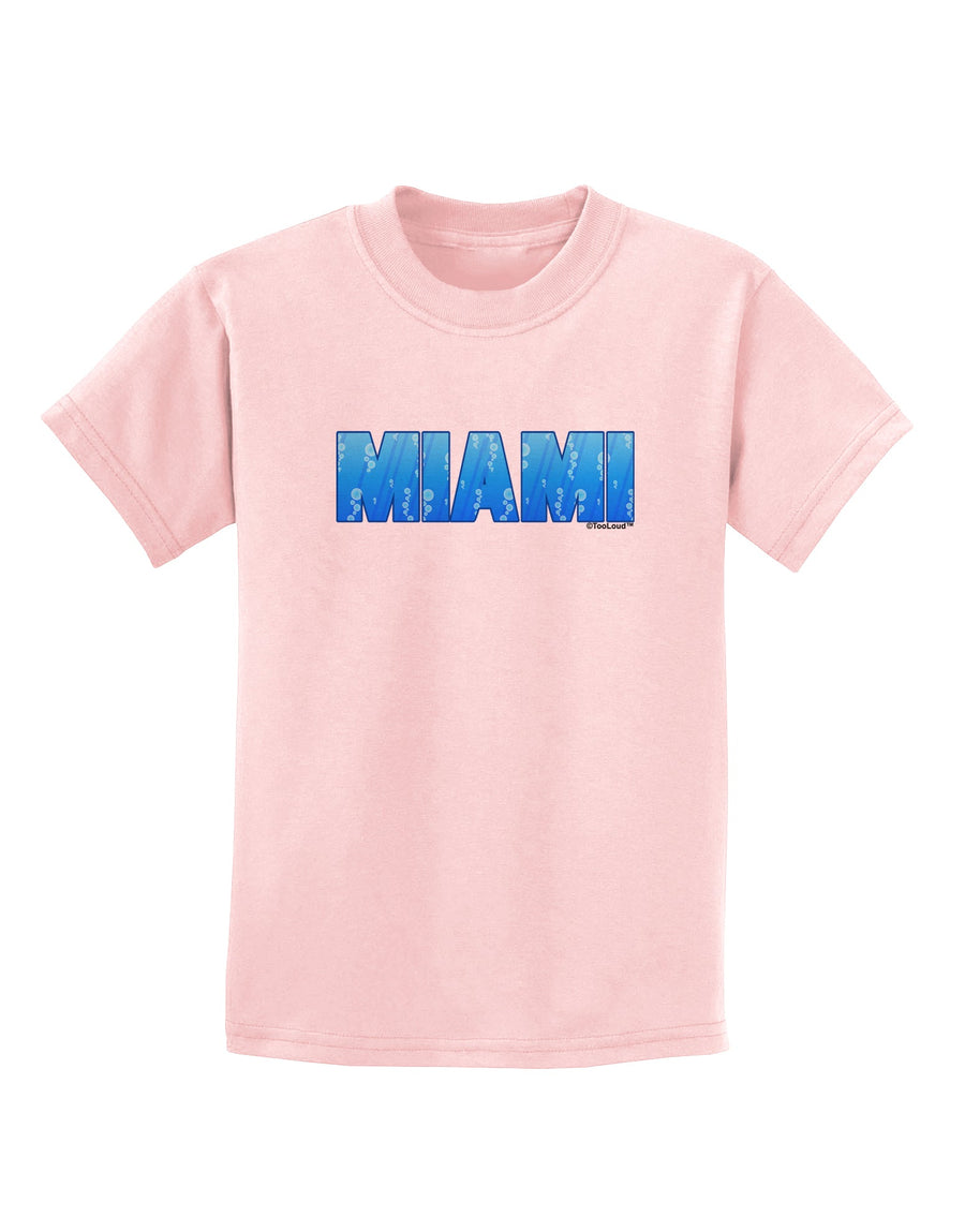 Miami Ocean Bubbles Childrens T-Shirt by TooLoud-Childrens T-Shirt-TooLoud-White-X-Small-Davson Sales