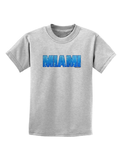 Miami Ocean Bubbles Childrens T-Shirt by TooLoud-Childrens T-Shirt-TooLoud-AshGray-X-Small-Davson Sales