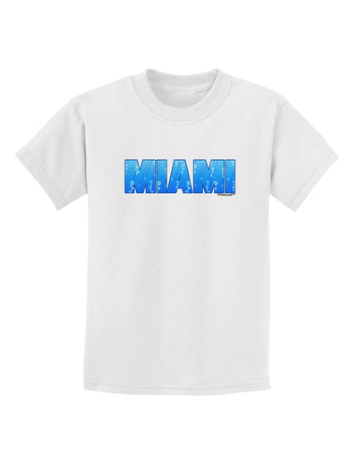 Miami Ocean Bubbles Childrens T-Shirt by TooLoud-Childrens T-Shirt-TooLoud-White-X-Small-Davson Sales