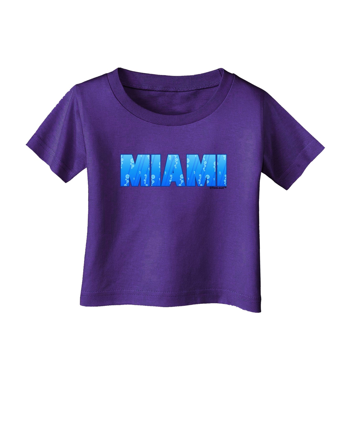 Miami Ocean Bubbles Infant T-Shirt Dark by TooLoud-Infant T-Shirt-TooLoud-Purple-06-Months-Davson Sales